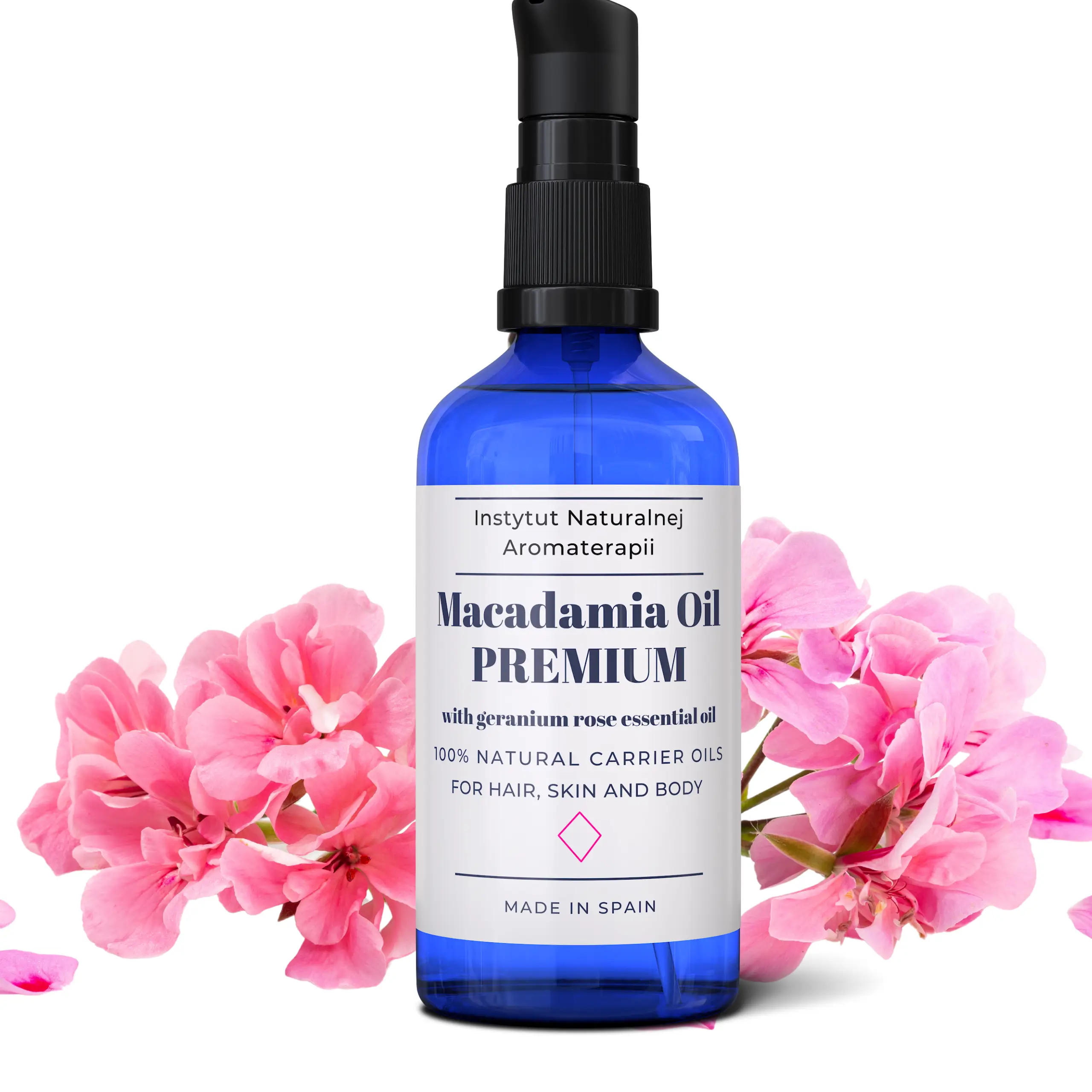 Premium olej Macadamia, Makadamia zimnotłoczony do ciała, twarzy i włosów -100 ml